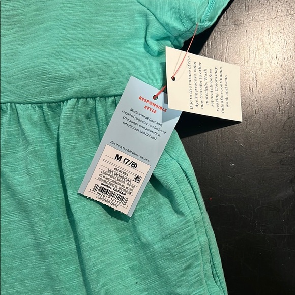 Cat & Jack Girls Mint Green Tiered Dress NWT - Picture 2 of 3